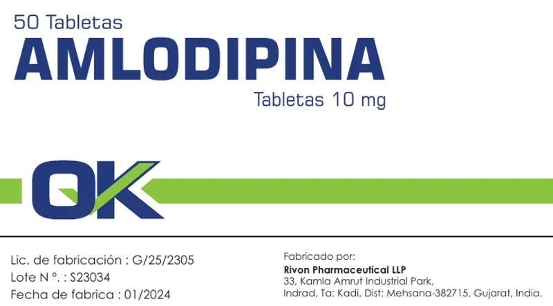 Amlodipina Ok 10 mg