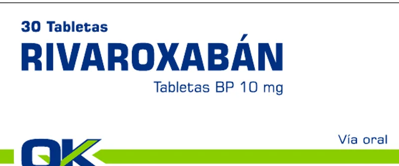 Rivaroxabán Ok 10 mg